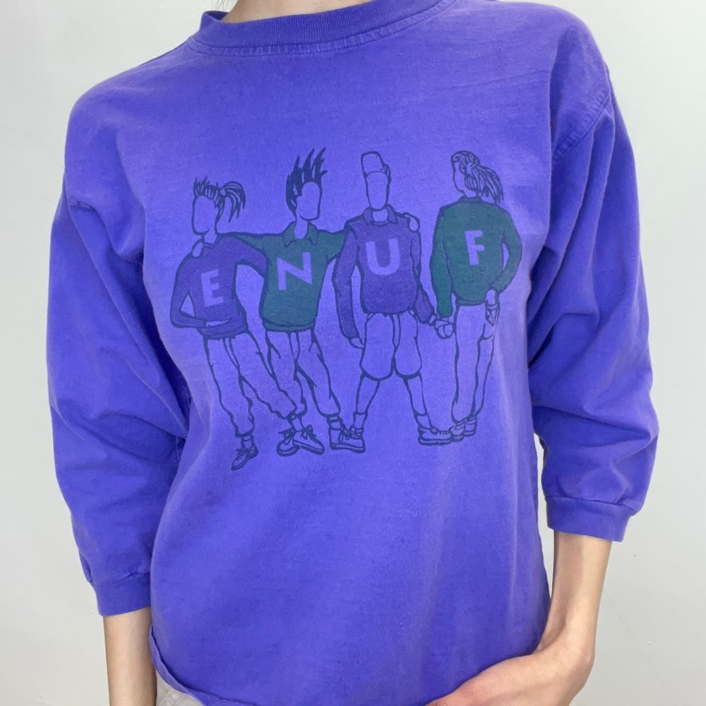Vintage ENUF Purple T